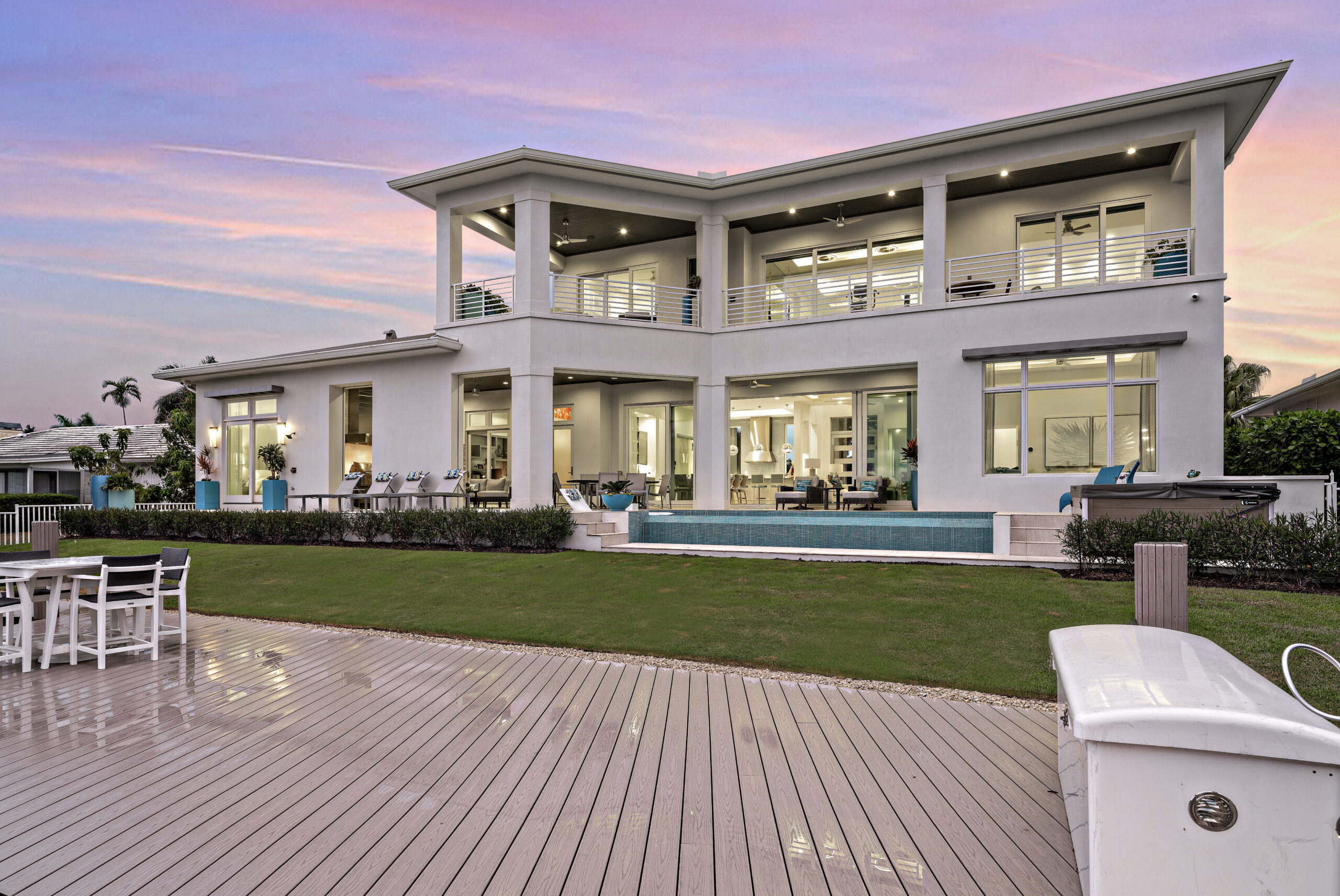 home at dusk to convey property management Marco Island