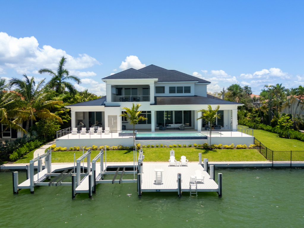 Waterfront custom home with boat access on Marco Island