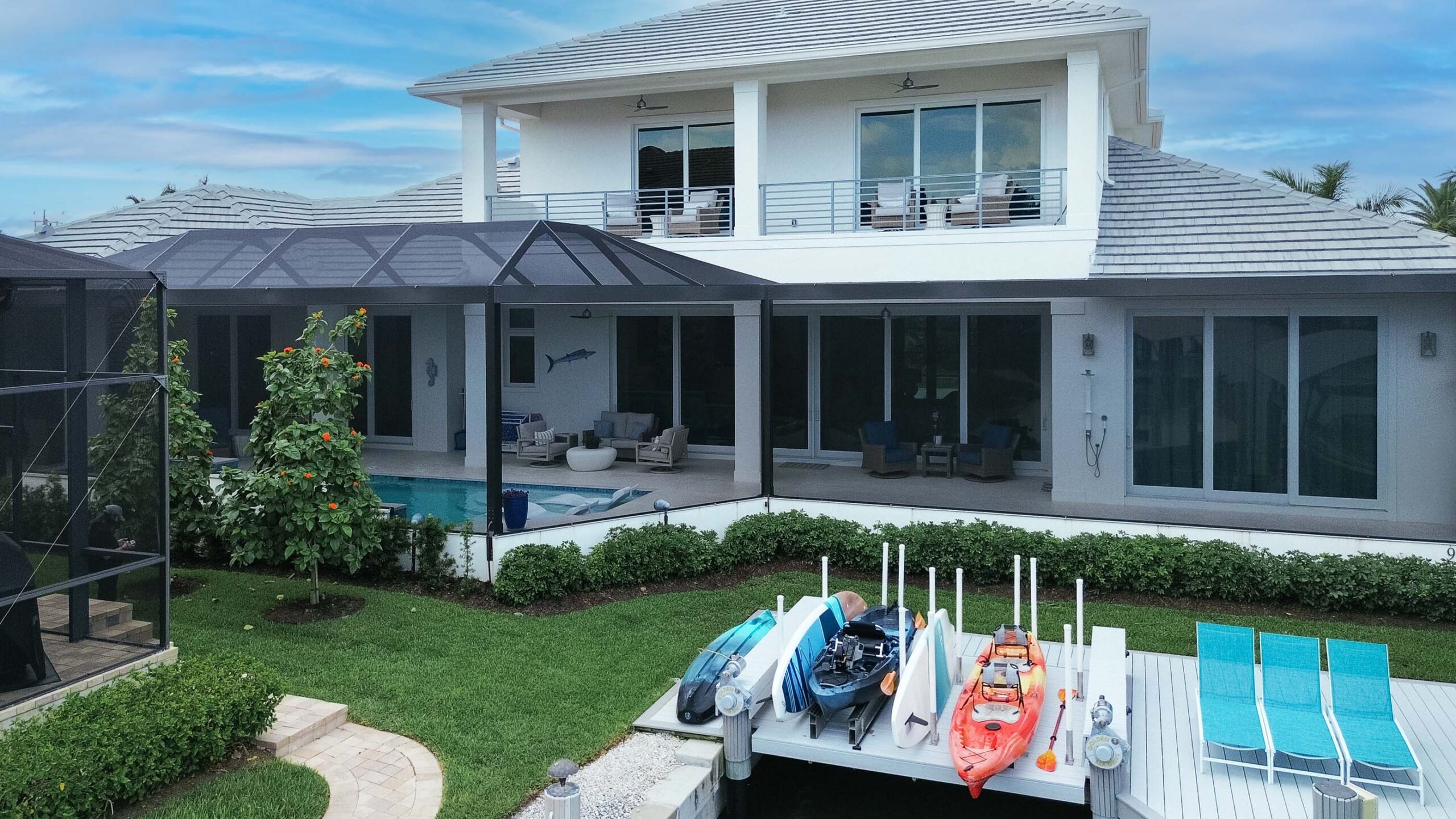 Southwest Florida home with kayaks - R.K. Reiman Construciton