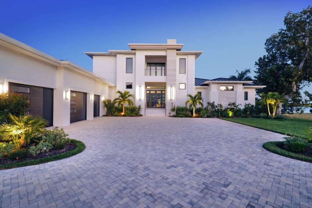 The Glasswater Estate luxury custom home on Marco Island